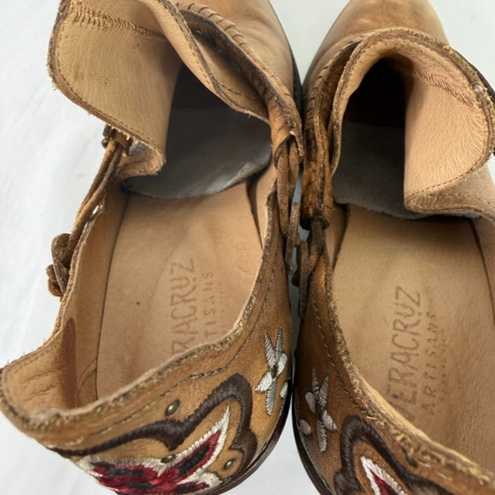 Sundance‎ Vera Cruz Estrada Embroidered Western Ankle Boots Spain Size 39 - Picture 4 of 13